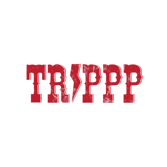 Trippp Red Logo Transparent Sticker