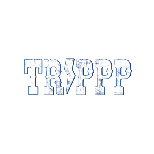 Trippp White Logo Transparent Sticker