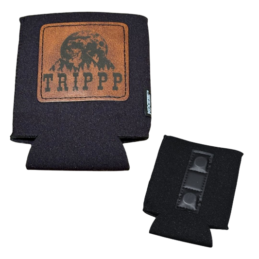 Moon and Mountain Logo Patch Koozie (Black)