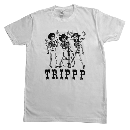 Dancing Skeletons Logo T (White)