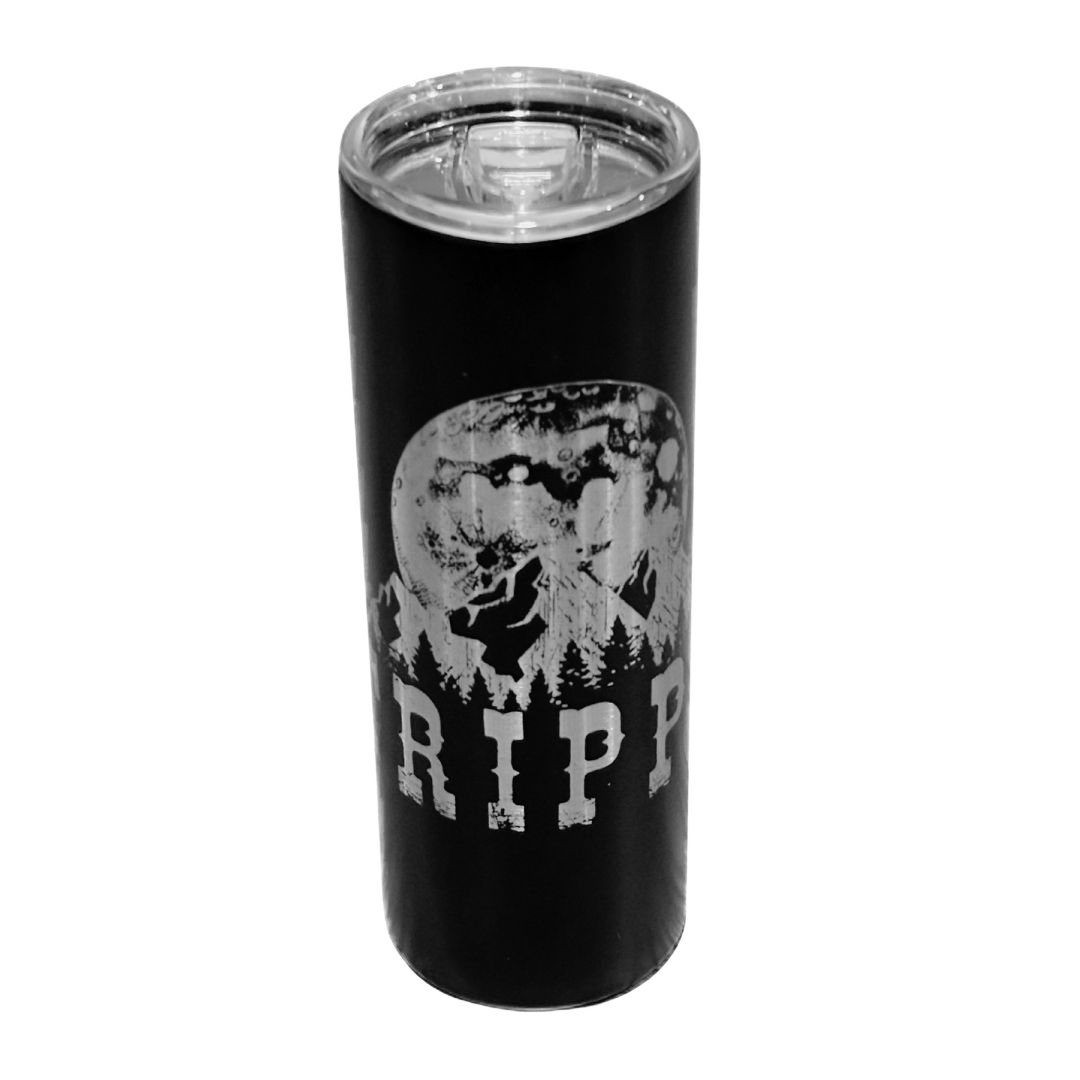 Moon and Mountain Logo Tumbler (Black)
