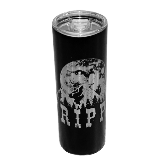 Moon and Mountain Logo Tumbler (Black)